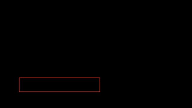 Red Boxed Frame Lower Third Blank Title Overlay Editable Animation Seamless Loop 4K