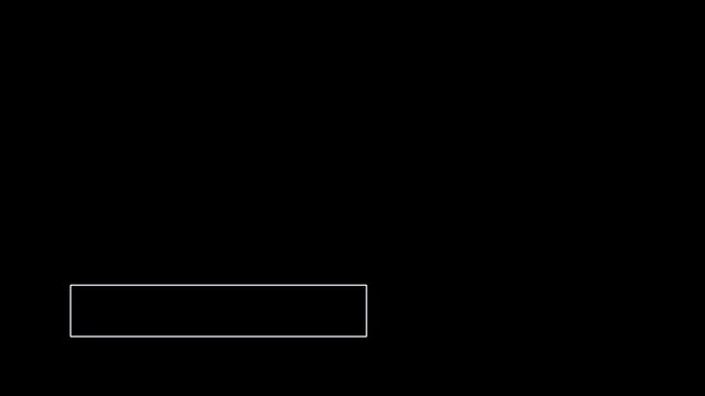 White Boxed Frame Lower Third Blank Title Overlay Editable Animation Seamless Loop 4K