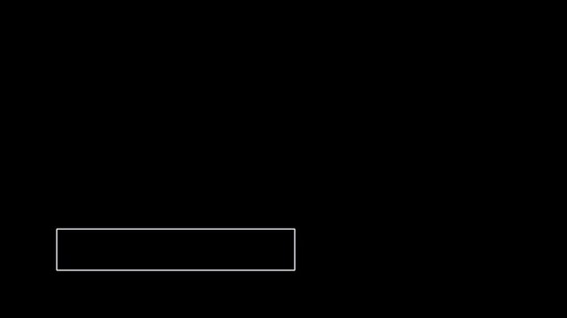 Dark Boxed Frame Lower Third Blank Title Overlay Editable Animation Seamless Loop 4K