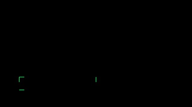 Green Bracket Frame Lower Third Blank Title Overlay Editable Animation Seamless Loop 4K