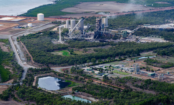 Aerial view of Industrial site in Gladstone