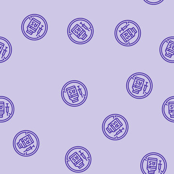 ban on anabolic steroids vector line seamless pattern ban on anabolic steroids sign illustration