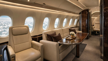 Fototapeta premium Cabin with Cloudscape View