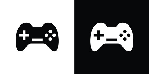 Game controller icon elements in flat style for projects © Win