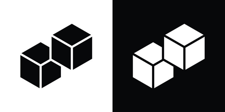 Sugar icon elements in flat style for projects
