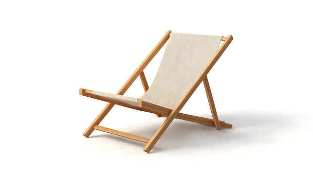 wooden chair on white background