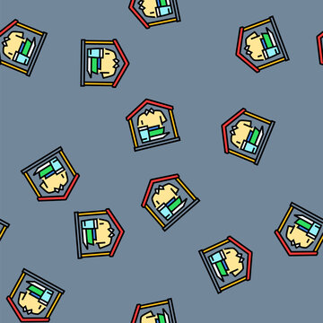basic needs vector seamless pattern basic needs sign illustration