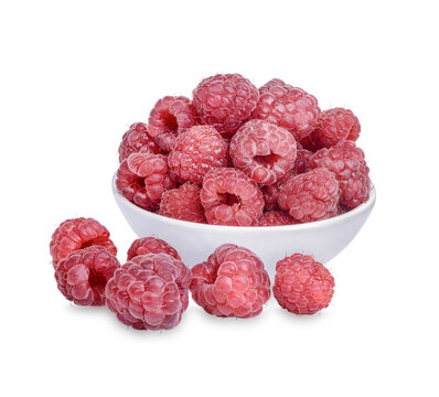 Fresh raspberry isolated on transparent background (.PNG)