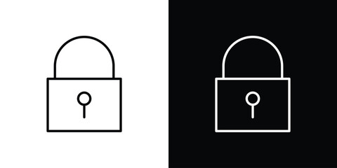 Lock icon elements for projects and designs © Win