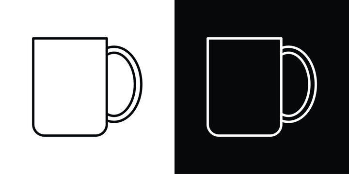 Mug icon elements for projects and designs