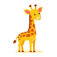 Obraz premium Cute cartoon giraffe illustration