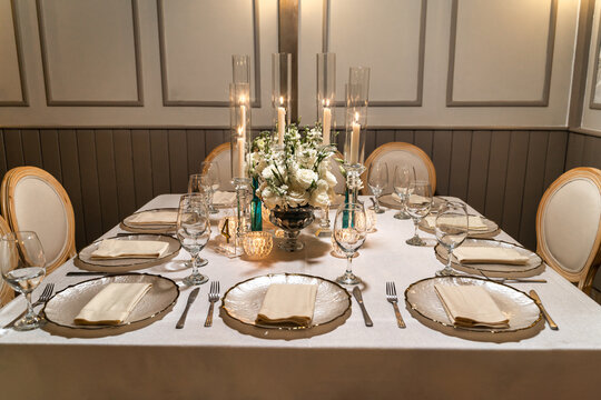 Decoracion en cena celebracion de boda
