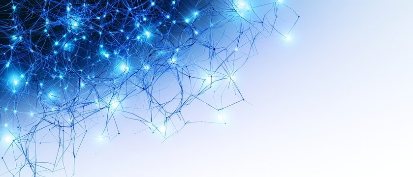 Futuristic digital network background representing ai agent and workflow automation for business technology
