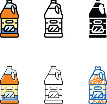 windshield washer fluid car care color icon variety vector. windshield washer fluid car care sign. isolated symbol