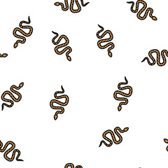 Fototapeta premium snake in zoo vector seamless pattern snake in zoo sign illustration