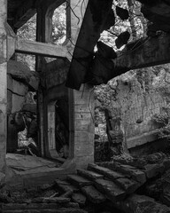 Ruins of the building at the Westerplatte Peninsula © Matt A. Hawk