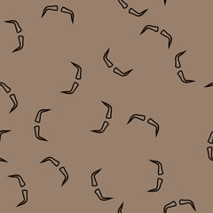 Obraz premium bull horn animal vector seamless pattern bull horn animal sign illustration