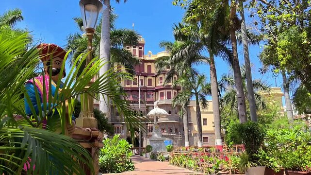 Rajwada Palace, Indore, Madhya Pradesh, India.