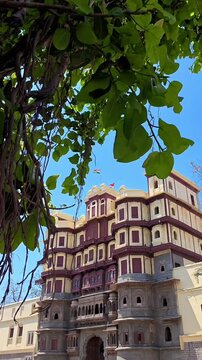 Rajwada Palace, Indore, Madhya Pradesh, India.