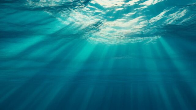 水中から見た水面の光 シームレスループ動画背景 16:9 4K