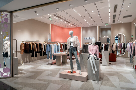 Bebe clothing store interior at KK Mall