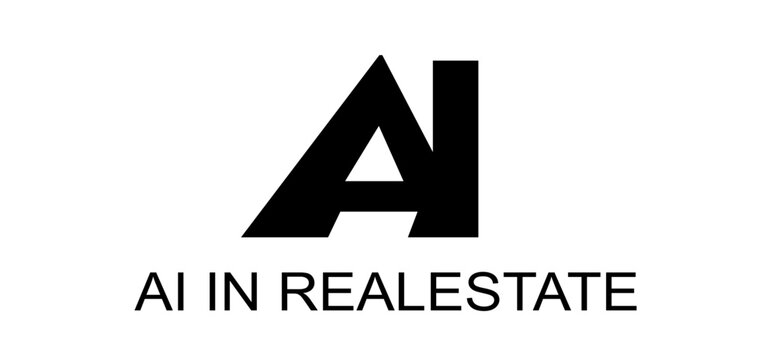 Creative modern logo of AI in realestate
