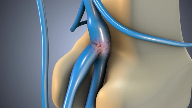 Neutrophil Cell Infiltration in the Popliteal Vein