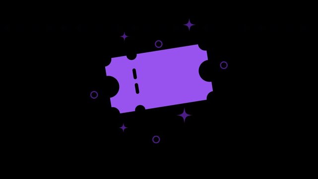 Promotional Coupon Animation with Sparkles