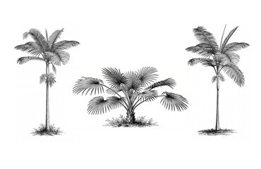 Fototapeta premium palm tree silhouette