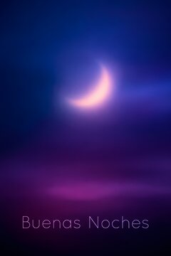 buenas noches abstract blue background