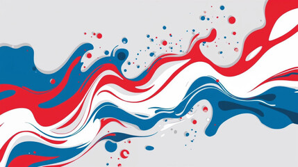 Fototapeta premium abstract background with red and white and blue splash