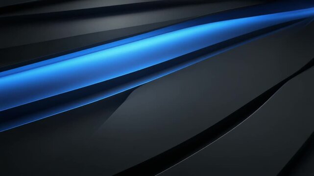Abstract blue geometric background with flowing lines and wave patterns for futuristic digital design
