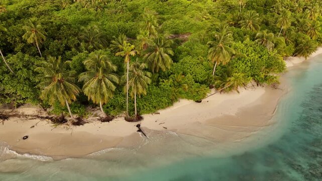 drone ocean clear water