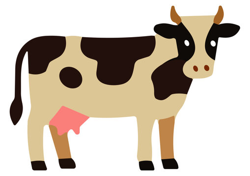 Vector Cartoon Cow