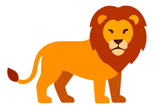 Vector Cartoon Lion