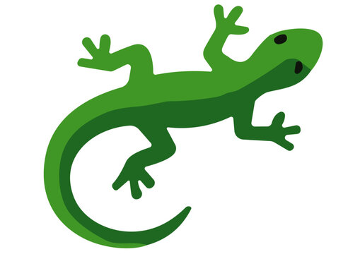 Vector Cartoon Lizard Gecko