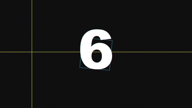 Minimalist Digital Countdown Motion Graphics