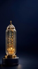Saint Stephen's Day Hungarian symbol relic religious artifact with golden cross and flame