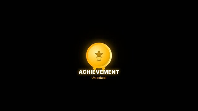 Award Badge Medal Reveal Animation with Confetti Burst Effect
