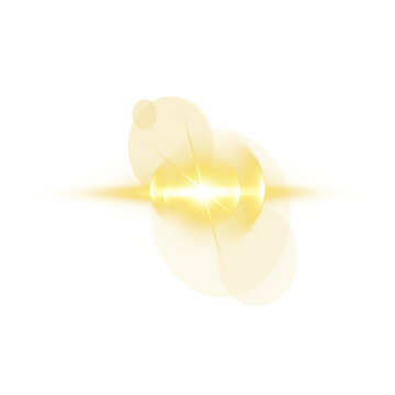 Soft Yellow Smoke Glow Effect PNG Overlay