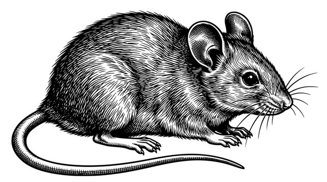 A large black mouse is shown