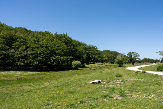 Campitello di Sepino. Mountain landscape of Molise.