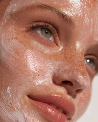 Fototapeta premium Luxury Facial Cream Mask Beauty Visual