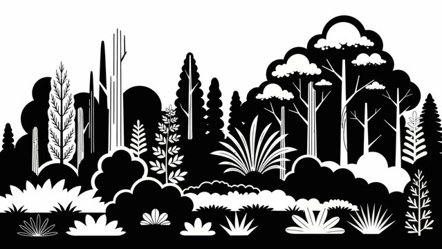 a digital illustration of Lifestyle and graphic with Plants People and Emotions in Animals in a Nature with Technology for Technology withdrawing on Travel withdrawing on
