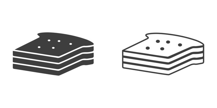 Sandwich Outline Icon.
