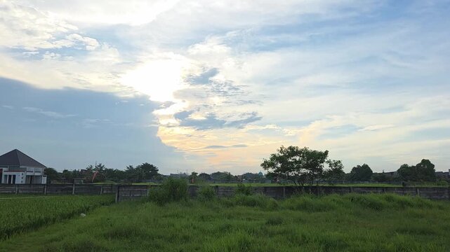 rural landscape with a house