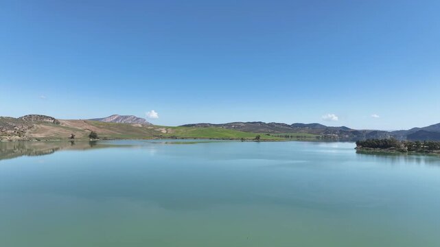 Embalse Conde de Guadalhorce en la provincia de M&aacute;laga, Andaluc&iacute;a	