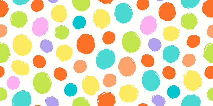 Colorful confetti dot pattern on a white background vector illustration