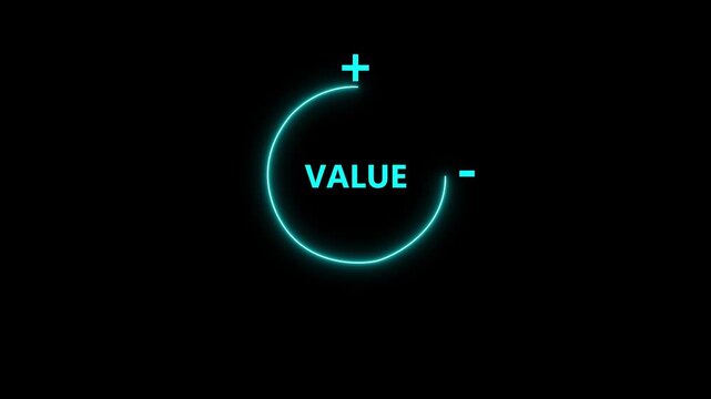 Animated virtual download icon progress for increasing value added to business product and service. Growth value increase value, value added. motion graphic of business growth concept.