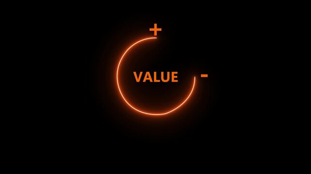 Animated virtual download icon progress for increasing value added to business product and service. Growth value increase value, value added. motion graphic of business growth concept.